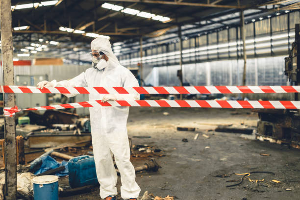 Professional Biohazard technician working in Liberty Hill, TX